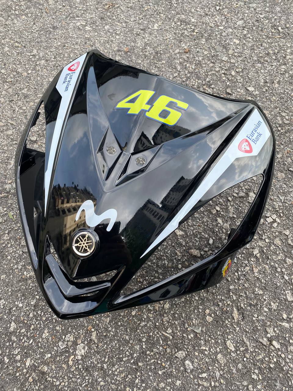 COVERSET HONG LEONG YAMAHA (HLY) LC LC135 V1 NEW DESIGN HITAM BLACK MONSTER LTD STRIPE SIAP TAMPAL FREE EMBLEM