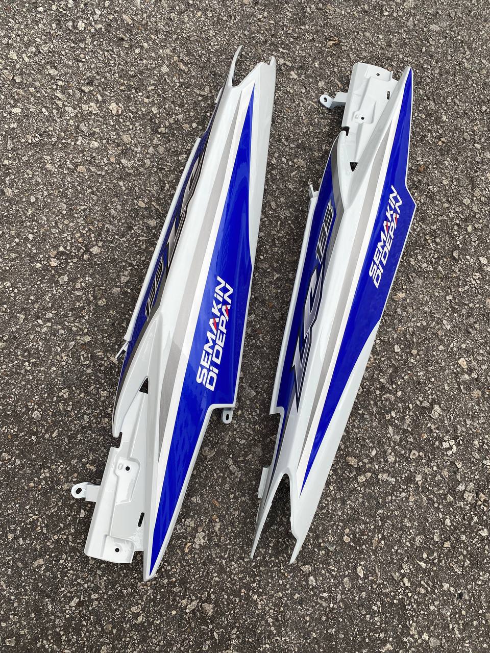 COVERSET BODYSET YAMAHA LC LC135 V6 V7 DR BLUE GP BIRU CODE 039 STRIPE TANAM DOCTOR EDITION OEM