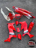 COVERSET ORIGINAL HLY YAMAHA 125Z 125ZR MERAH CILI SABIT STRIPE SIAP TAMPAL – PERCUMA EMBLEM TIMBUL  HONG LEONG YAMAHA
