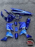 COVERSET ORIGINAL HLY YAMAHA 125z 125zr BIRU MOVISTAR STRIPE STICKER SIAP TAMPAL PERCUMA EMBLEM HONG LEONG VELOZI
