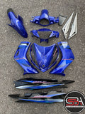 COVERSET BODYSET  LC135 LC 135 V1 BIRU FIRST EDITION ORIGINAL 100% HONG LEONG YAMAHA HLY STRIPE SIAP TAMPAL FREE EMBLEM