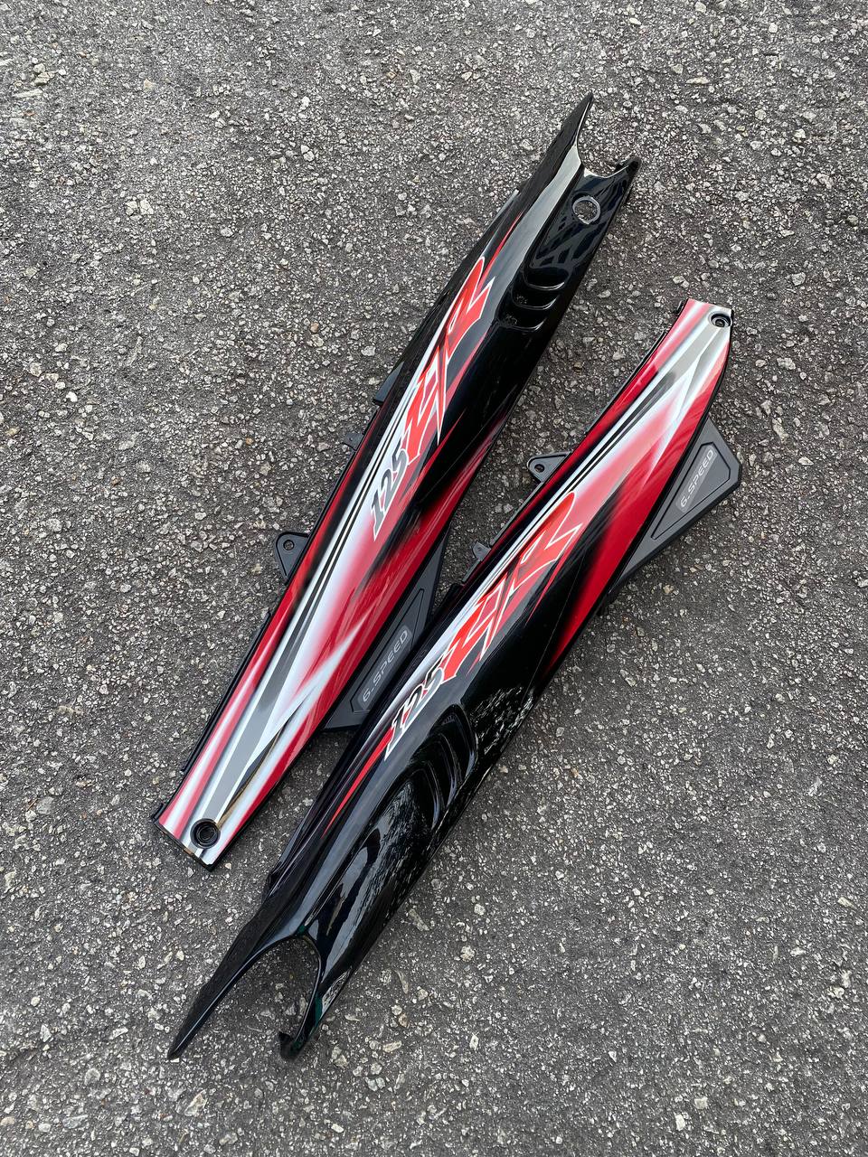 COVERSET ORIGINAL HLY YAMAHA 125ZR 125Z MAROON HITAM DRMK SMX STRIPE STICKER SIAP TAMPAL HONG LEONG YAMAHA