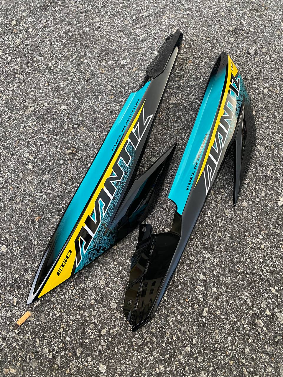 COVERSET BODYSET EGO AVANTIZ YAMAHA STICKER SIAP TAMPAL CS6 CYAN M SEKI FULLSET NEW