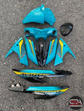 COVERSET BODYSET EGO AVANTIZ YAMAHA STICKER SIAP TAMPAL CS6 CYAN M SEKI FULLSET NEW