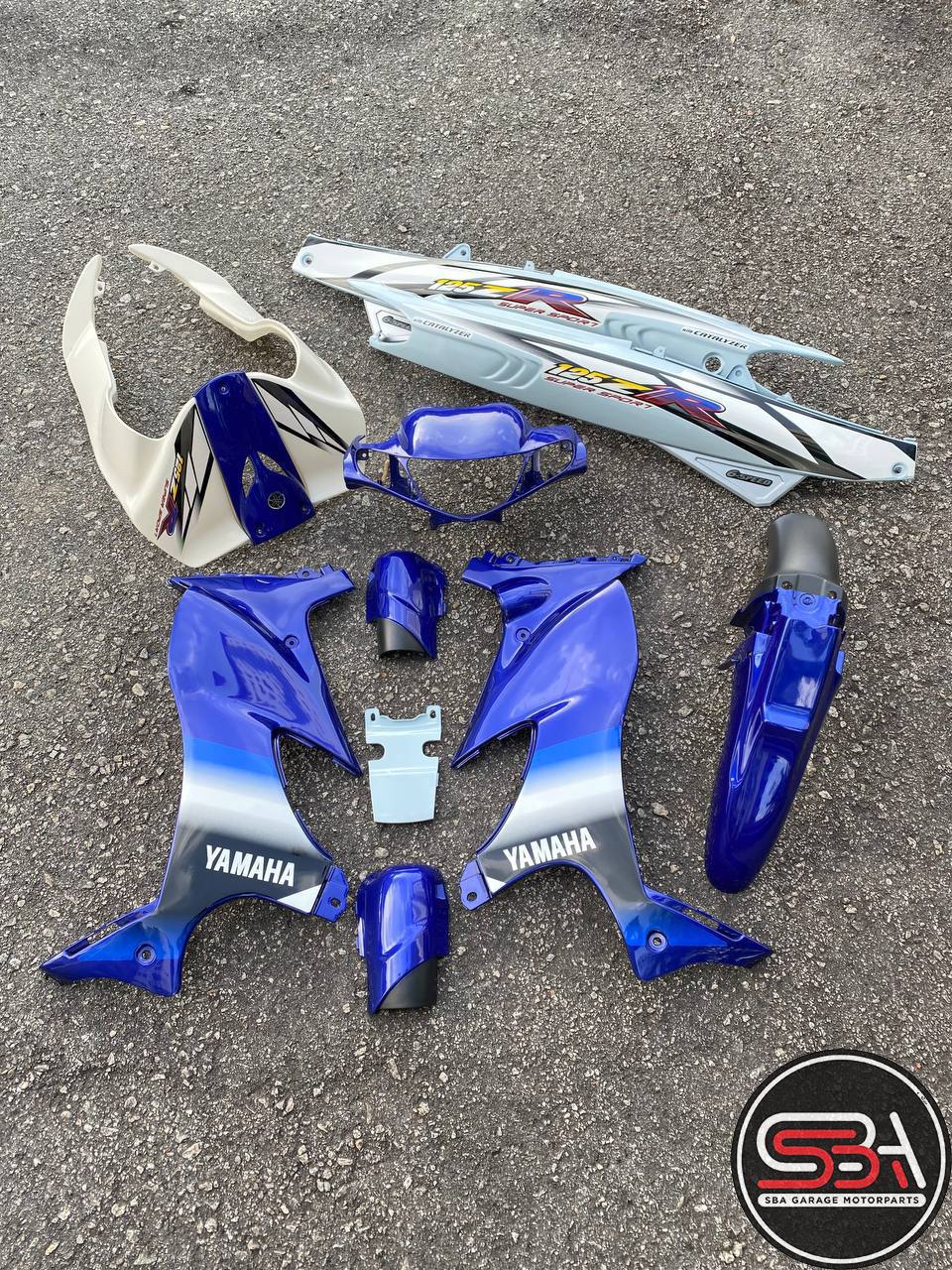 COVERSET ORIGINAL HLY – YAMAHA 125z 125zr BIRU MERAH PURPLE PETIR STICKER SIAP TAMPAL PERCUMA EMBLEM TIMBUL – HONG LEONG YAMAHA