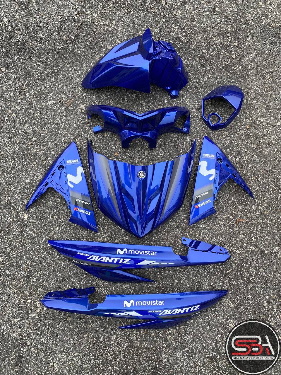 COVERSET BODYSET EGO AVANTIZ YAMAHA STICKER SIAP TANAM DPBMC MOVISTAR M PUTIH 006 DOCTOR FULLSET NEW