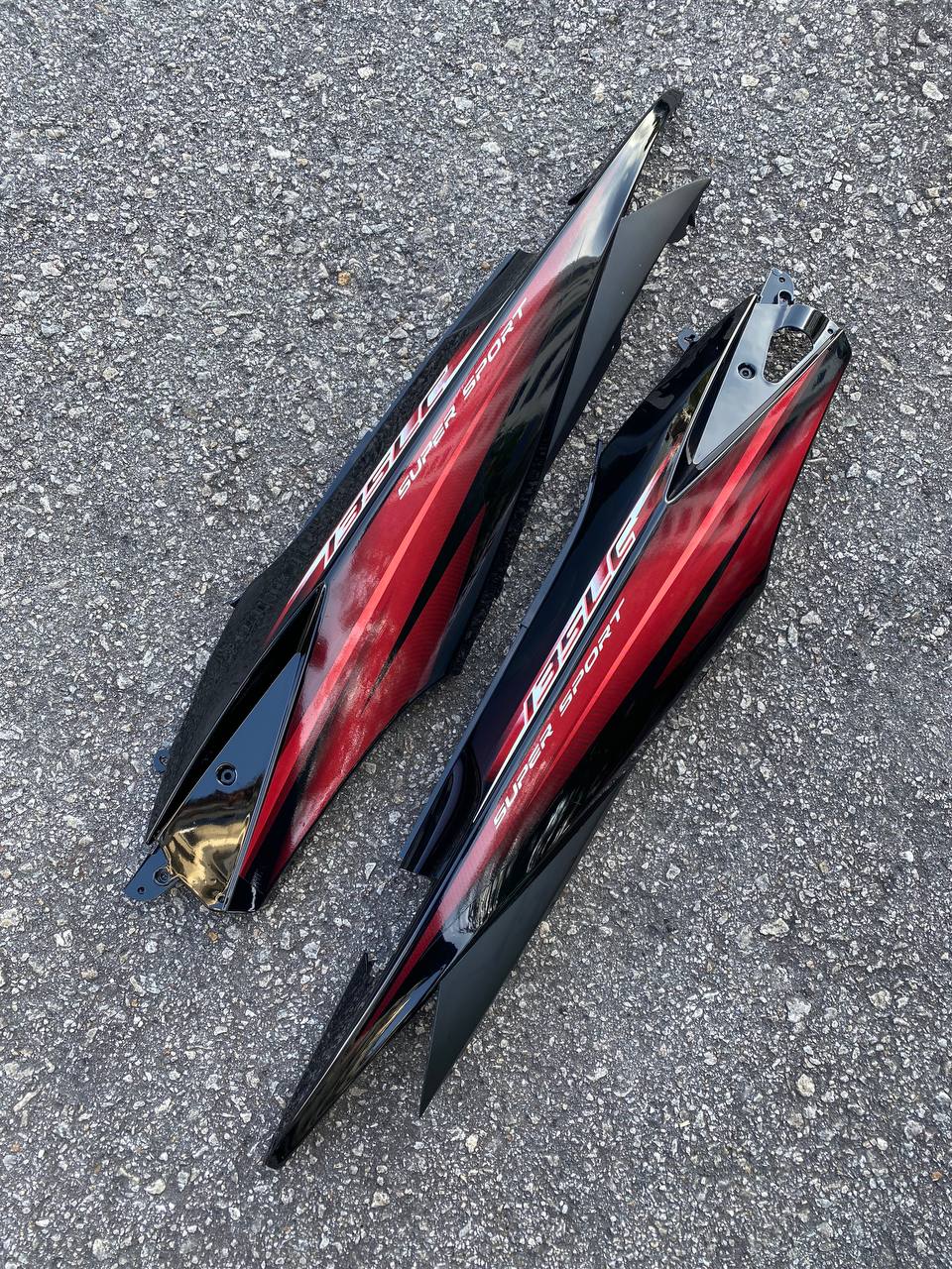 COVERSET BODY SET YAMAHA LC 135 V1 MAROON DRMK MERAH ORIGINAL 1ST EDITION 100% HONG LEONG YAMAHA HLY SIAP TAMPAL