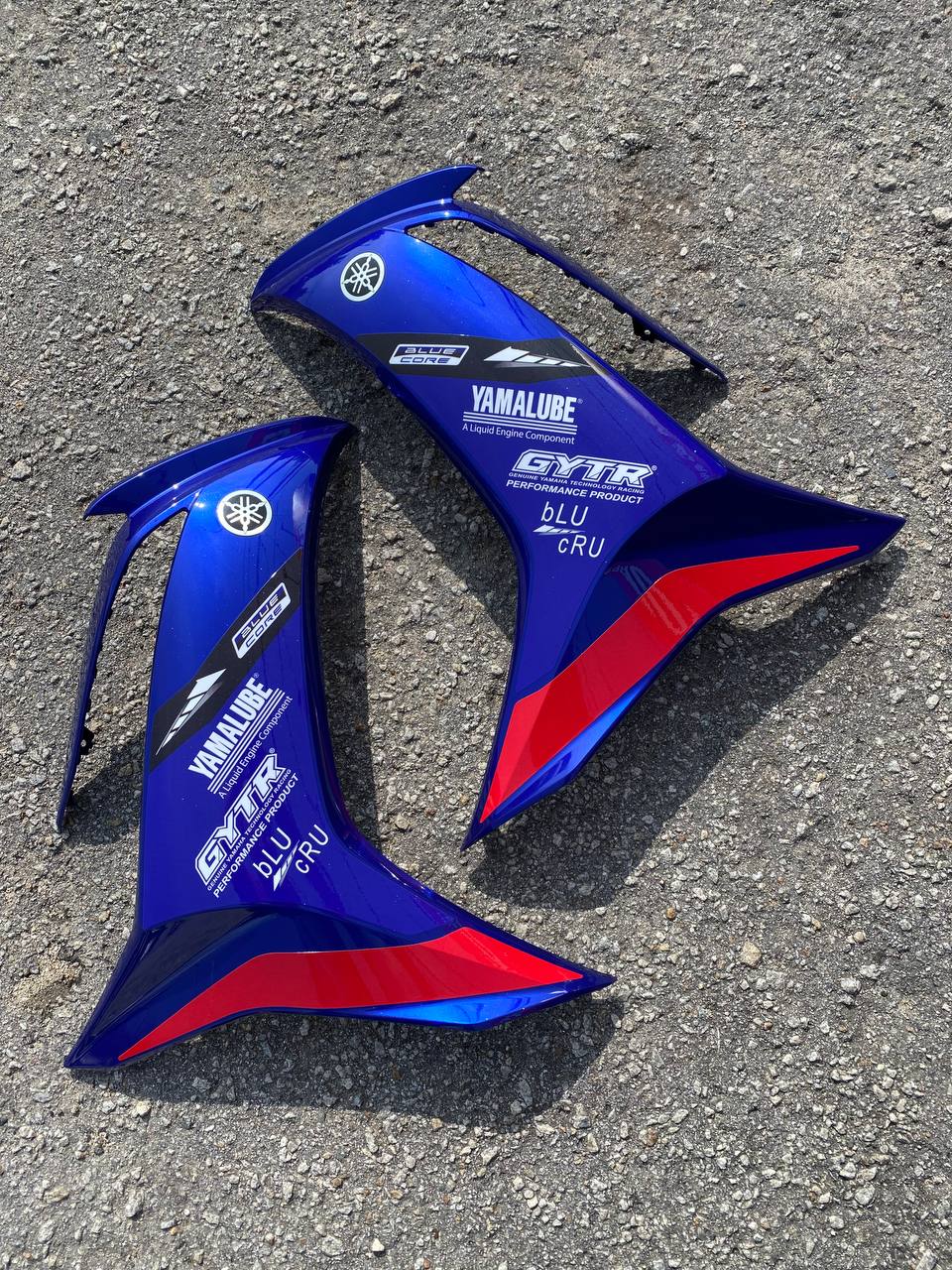 COVERSET BODYSET LC135 LC V8 DR BLUE CORE ( BLUE ) DESIGN FUEL INJECTION FI YAMAHA SIAP TANAM DOCTOR VELOZI