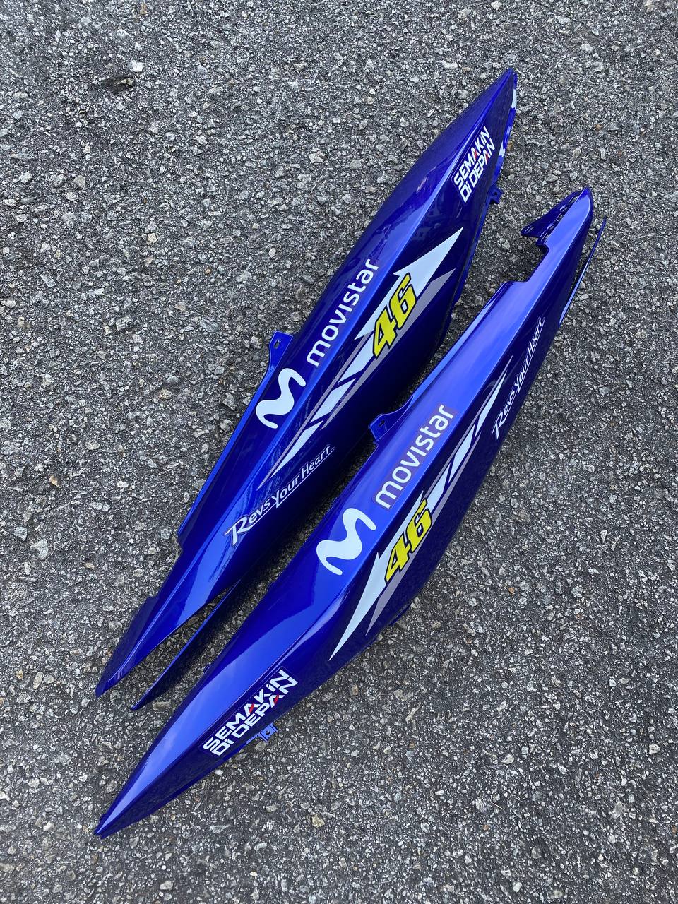 COVERSET NOUVO LC SCOOTER YAMAHA FIAT 46 PETRONAS TERMASUK STICKER SIAP TANAM OEM