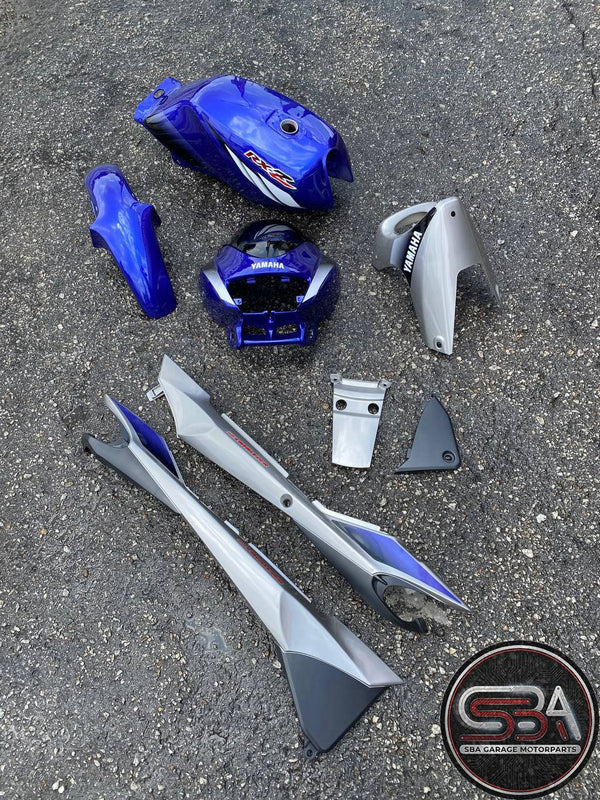 COVERSET BODYSET CATALYZER RXZ DPBMC S3 BIRU SILVER GRAPHIC 10 SIAP TANAM SEPERTI GAMBAR ( TERMASUK TANK )