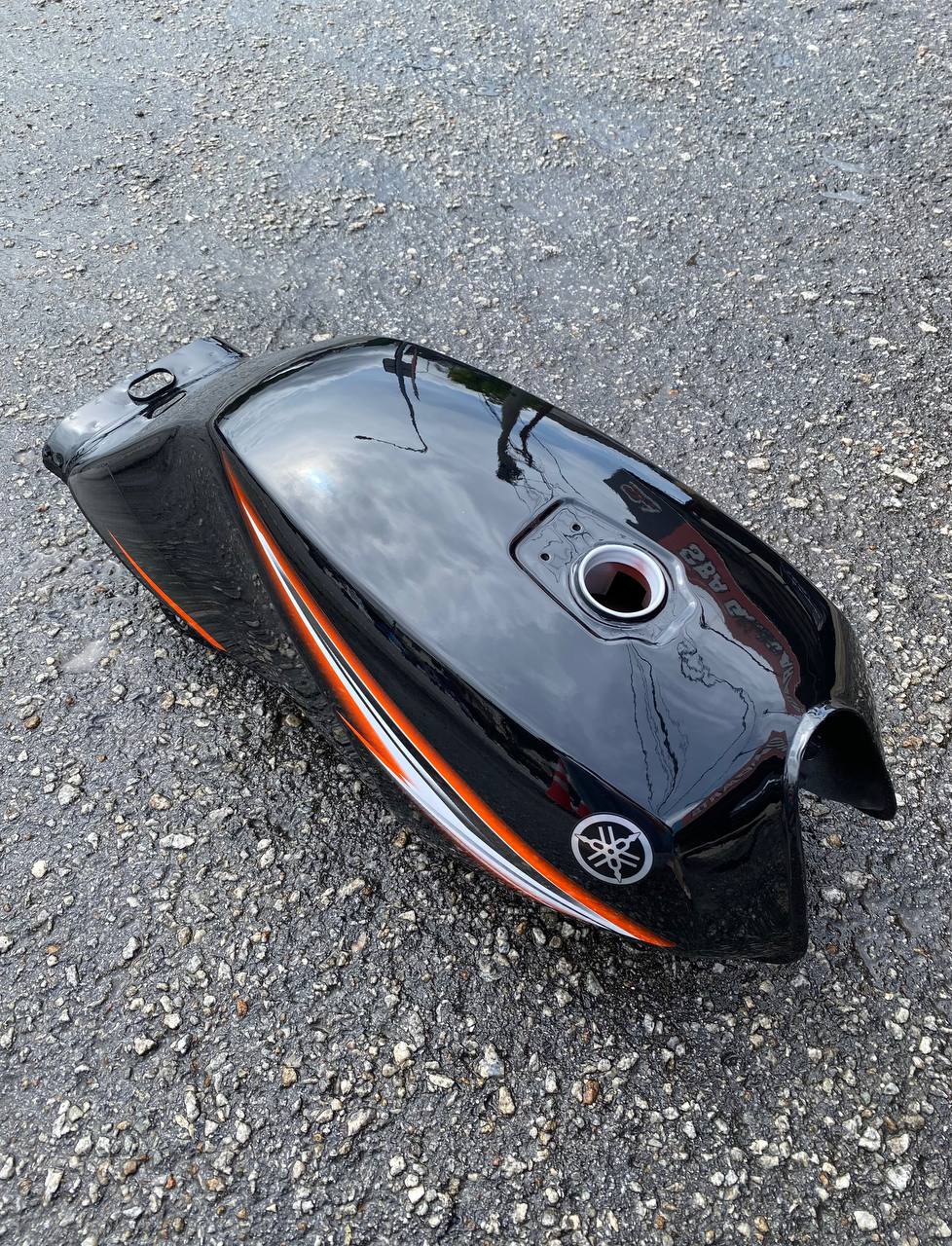 COVERSET BODYSET RXZ 5PV CATALYZER ORANGE BLACK ( CODE 13 ) SIAP TANAM SEPERTI GAMBAR ( TERMASUK TANK )