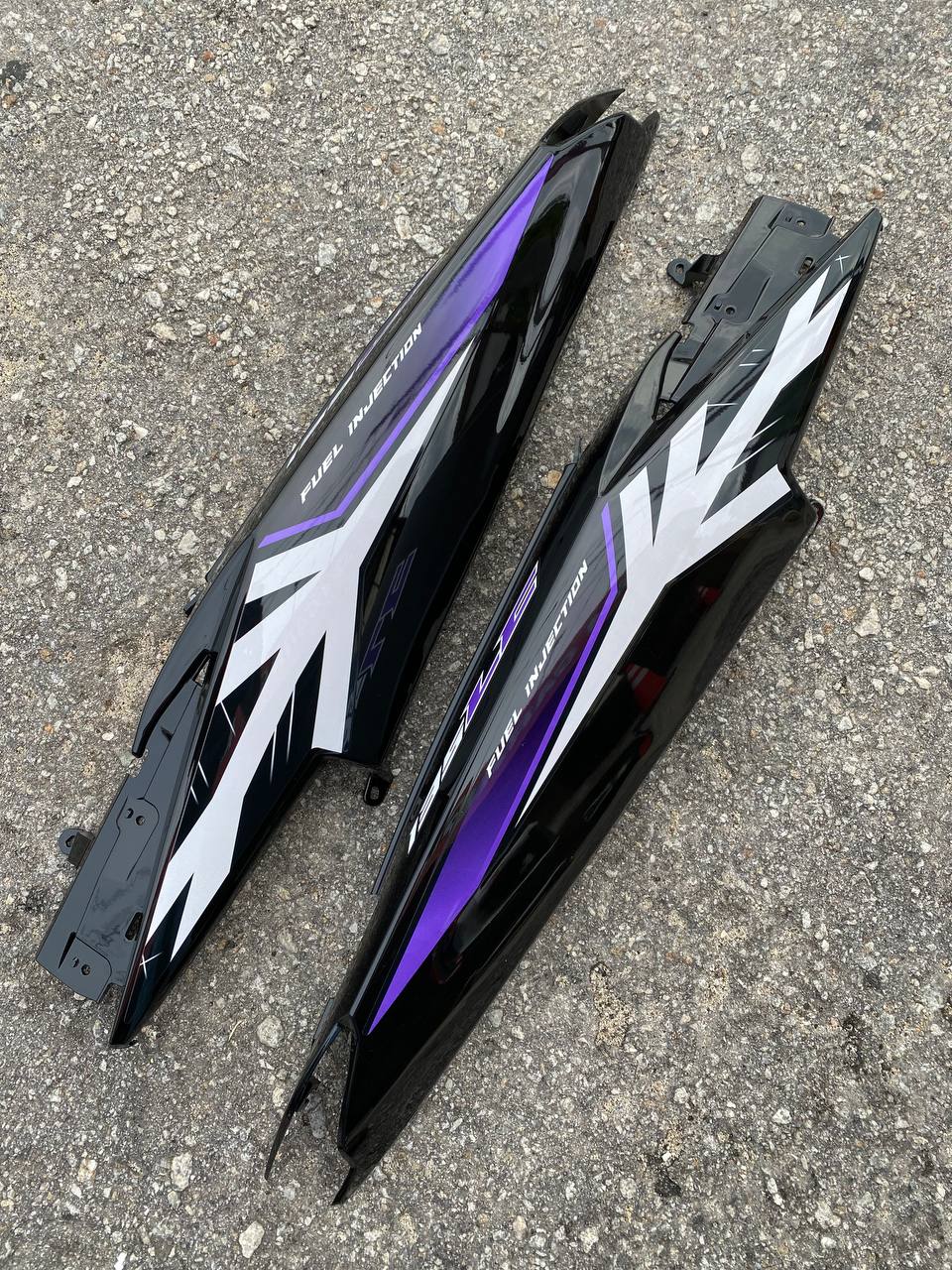 COVERSET BODYSET YAMAHA LC LC135 V6 V7 BPM1 S3 PURPLE SILVER STANDARD STRIPE TANAM VELOZI L6-ST-13 DOCTOR 047