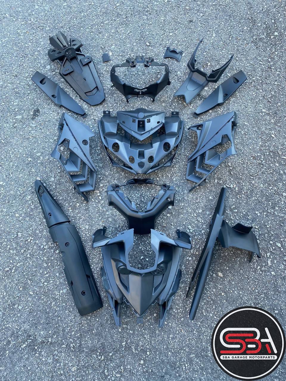 Y150 ZR Y15 V2 COMPLETE SET COVER INNER HITAM MATTE OEM 15 ITEM (FULLSET) READY STOK / KILAT