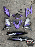 COVERSET BODYSET YAMAHA LC LC135 V6 V7 BPM1 S3 PURPLE SILVER STANDARD STRIPE TANAM VELOZI L6-ST-13 DOCTOR 047