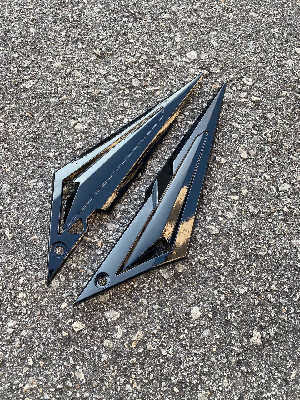 COVERSET BODYSET YAMAHA LC LC135 V1 HITAM HIJAU ORIGINAL HONG LEONG YAMAHA HLY STRIPE SIAP TAMPAL – FREE EMBLEM TIMBUL