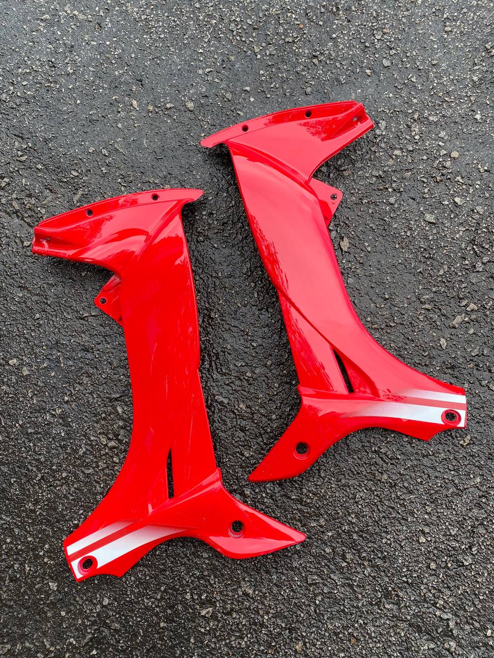 COVERSET YAMAHA LAGENDA SRL 110Z VRC WHITE MERAH MADE IN MALAYSIA SIAP TAMPAL STICKER M SEKI VERSION