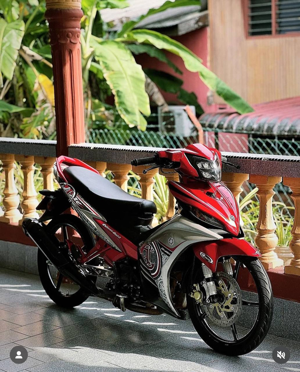 COVERSET BODYSET YAMAHA LC LC135 V2 V6 V7 DR MERAH SILVER RM7 S3 BATIK MERAH RED STRIPE TANAM CODE 032 DOCTOR / VELOZI