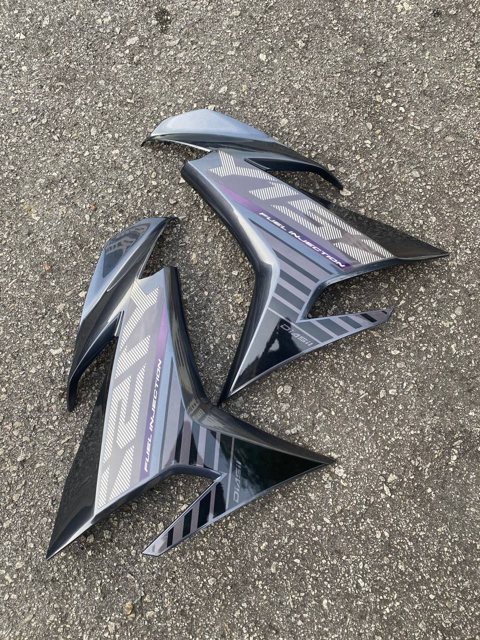 COVERSET Y15ZR V1 V2 PURPLE GREY ORI COLOR HONG LEONG YAMAHA HLY Y15ZR Y15 YSUKU ORIGINAL VELOZI PURPLE TERUNG 2015