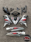 COVERSET LC 135 LC135 V6 EXCITER SILVER DUST 2021 DOCTOR / VELOZI L6-ECT-2 SIAP TAMPAL FREE EMBLEM