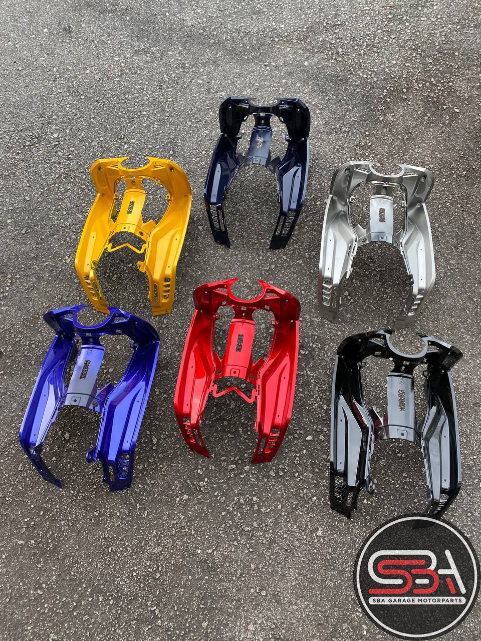 INNER COVER PANEL IS8 LC 135 V1 ORIGINAL HONG LEONG YAMAHA 5YP AIR GUIDE, COVER 1,2 REAR FENDER 1 SET HLY INNER H