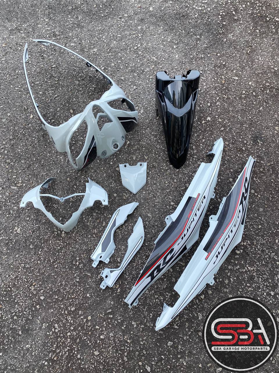 COVERSET BODYSET OEM SET LAGENDA SRL115Z Fi RC WHITE PUTIH JUPITER 002 LIMITED EDITION ORIGINAL DOCTOR