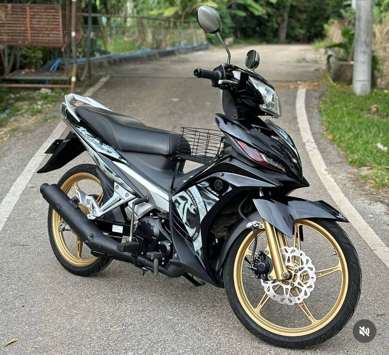COVERSET LC135 V2 V3 V4 4S 5S HITAM FULL BATIK SMOKE HITAM ORIGINAL HLY HONG LEONG YAMAHA STICKER SIAP TAMPAL