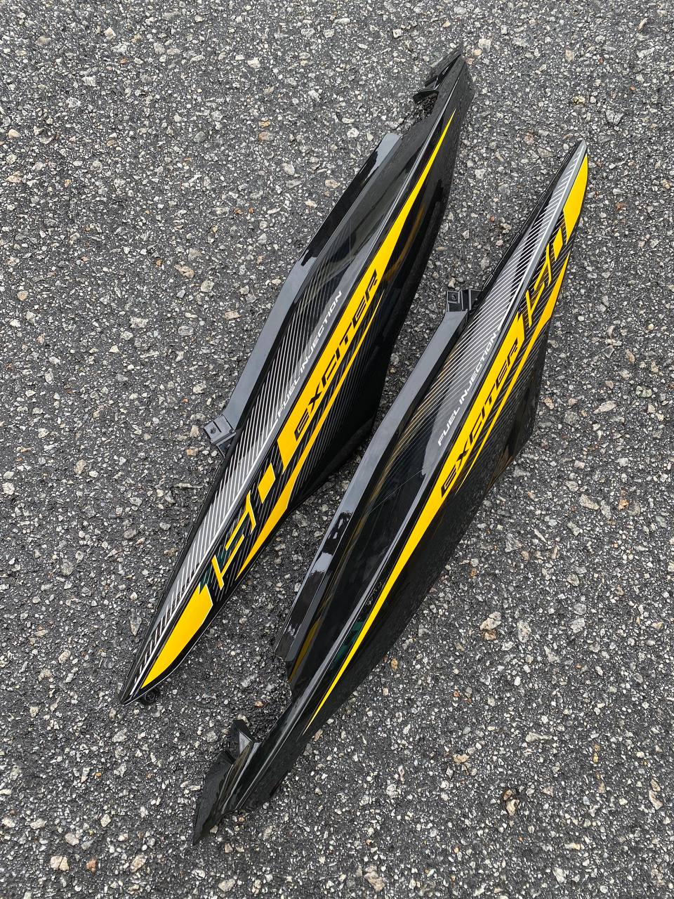 COVER SET Y15ZR V1 V2 RC EXCITER YELLOW BLACK KUNING PREMIUM COVERSET BODYSET Y15ZR Y15 YSUKU NEW ORIGINAL VELOZI TAMPAL