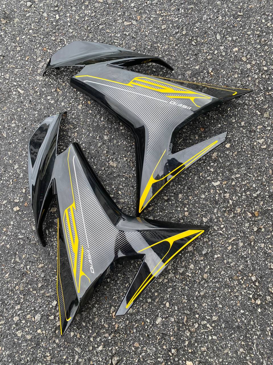 COVER SET Y15ZR V1 V2 RC EXCITER YELLOW BLACK KUNING PREMIUM COVERSET BODYSET Y15ZR Y15 YSUKU NEW ORIGINAL VELOZI TAMPAL