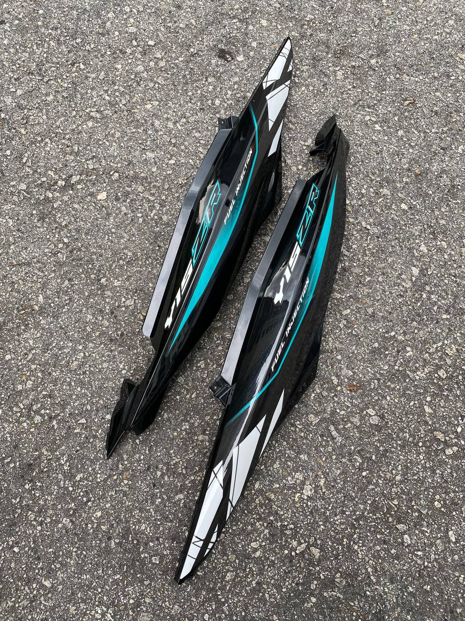 COVERSET BODYSET YAMAHA Y Y15 Y15ZR V1 V2 DOCTOR CS6 CYAN SILVER 038 SIAP TANAM CLEAR 2K