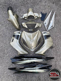 COVERSET BODYSET YAMAHA LC LC135 V1 NESCAFE DESIGN FREE EMBLEM TIMBUL ORIGINAL HLY HONG LEONG YAMAHA  STRIPE TAMPAL