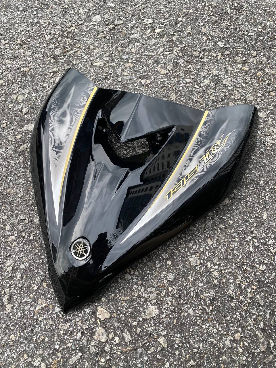 COVERSET ORIGINAL HONG LEONG YAMAHA HLY VELOZI M SEKI LC LC135 V2 V3 V4 V5 V6 HITAM BATIK GOLD STRIPE SIAP TAMPAL