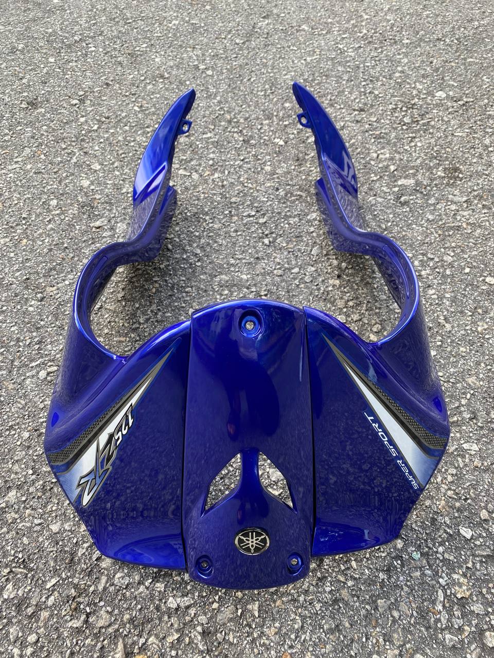 COVERSET BODYSET YAMAHA 125z / 125zr BIRU GP – ORIGINAL HLY HONG LEONG YAMAHA FREE EMBLEM TIMBUL STRIPE SIAP TAMPAL