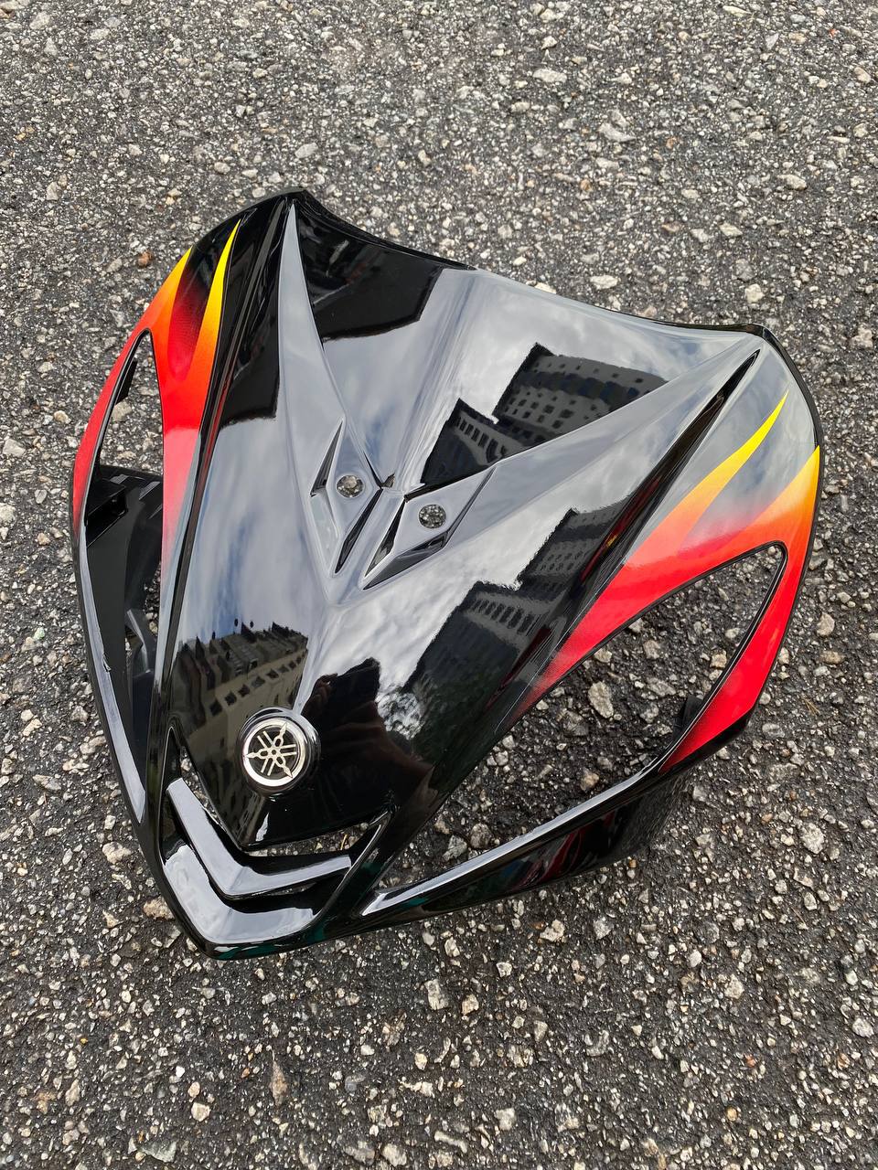 COVERSET BODYSET YAMAHA LC LC135 V1 MERAH API ORIGINAL HONG LEONG YAMAHA HLY M MATE VELOZI STRIPE SIAP TAMPAL