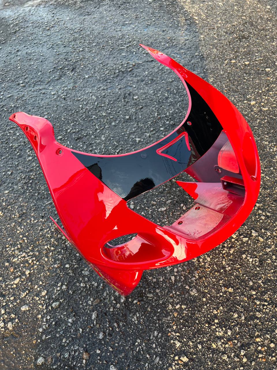 KAWASAKI NINJA DOUBLE R 150 RR BODY COVERSET STICKER TANAM RED MERAH SEKALI TANK ( 2 KOTAK BESAR ) OEM SET