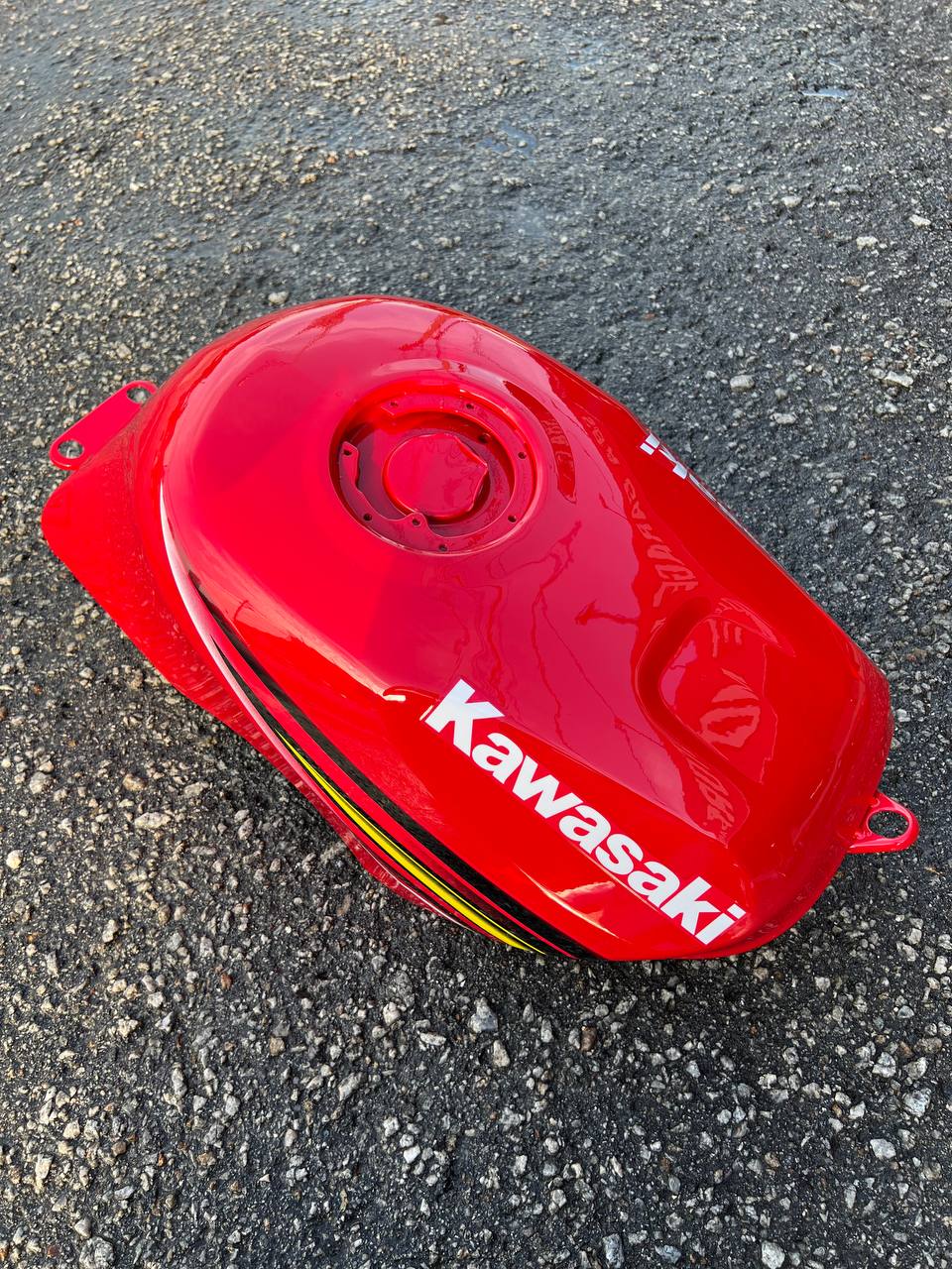 KAWASAKI NINJA DOUBLE R 150 RR BODY COVERSET STICKER TANAM RED MERAH SEKALI TANK ( 2 KOTAK BESAR ) OEM SET