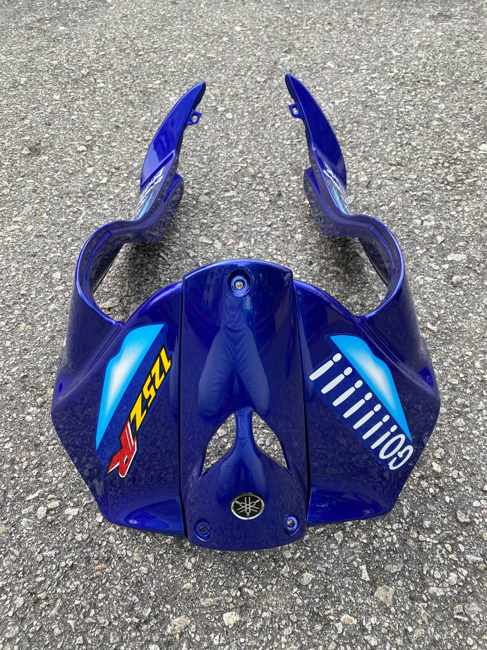COVERSET ORIGINAL HLY HONG LEONG YAMAHA 125 125Z 125ZR BIRU GO GO STRIPE/STICKER SIAP TAMPAL HLY / VELOZI
