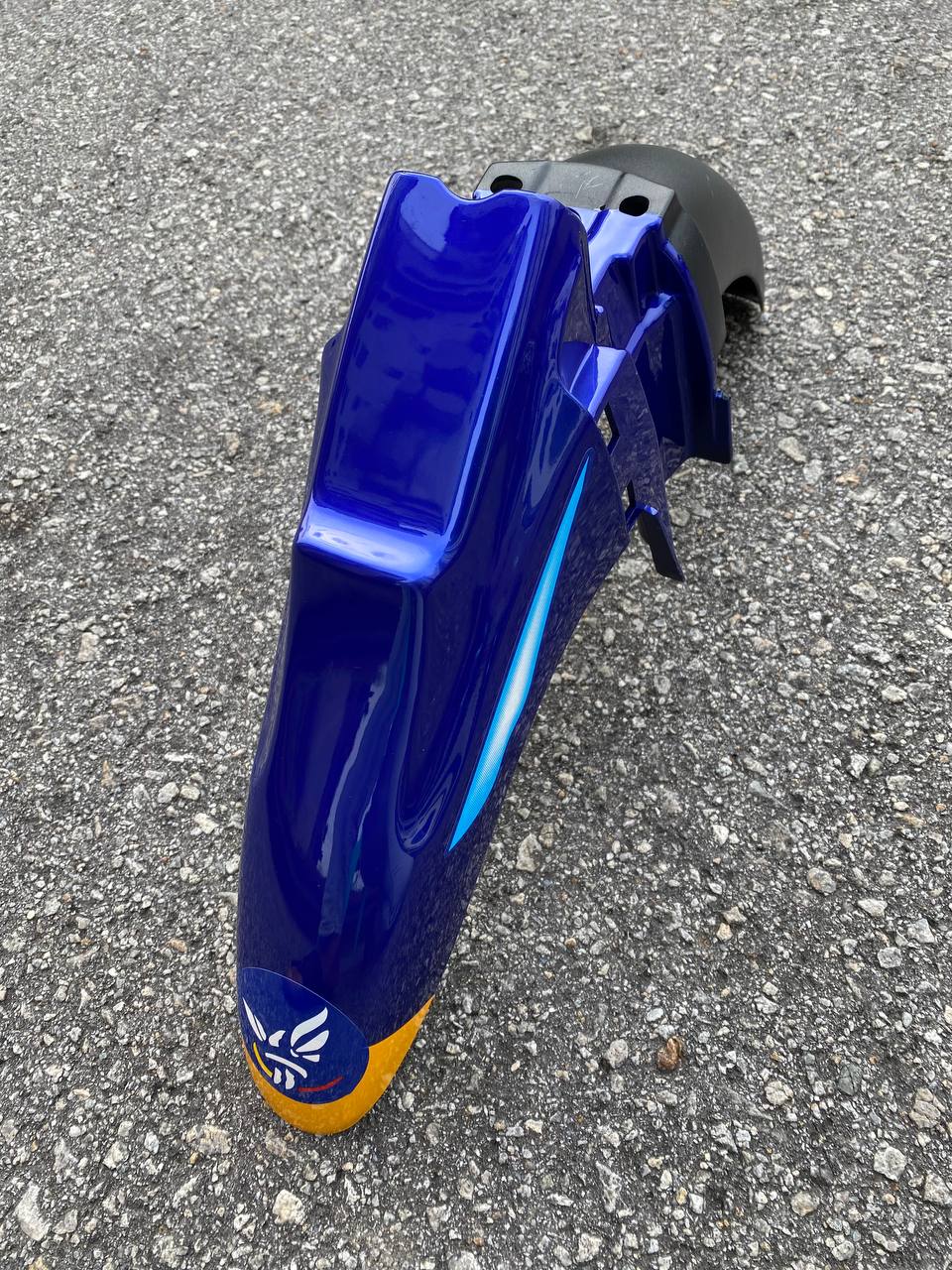 COVERSET ORIGINAL HLY HONG LEONG YAMAHA 125 125Z 125ZR BIRU GO GO STRIPE/STICKER SIAP TAMPAL HLY / VELOZI