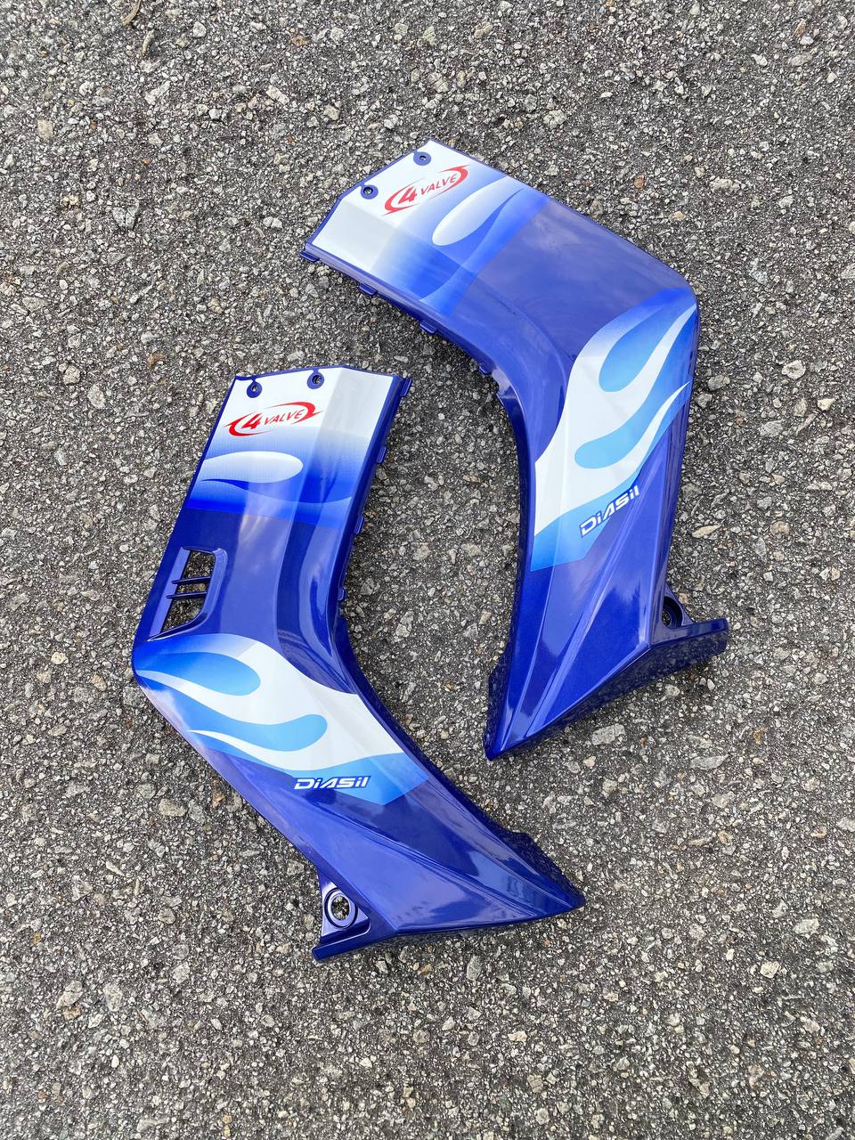COVERSET BODYSET YAMAHA LC135 V1 BIRU API ORIGINAL 100% HONG LEONG YAMAHA HLY STRIPE SIAP TAMPAL