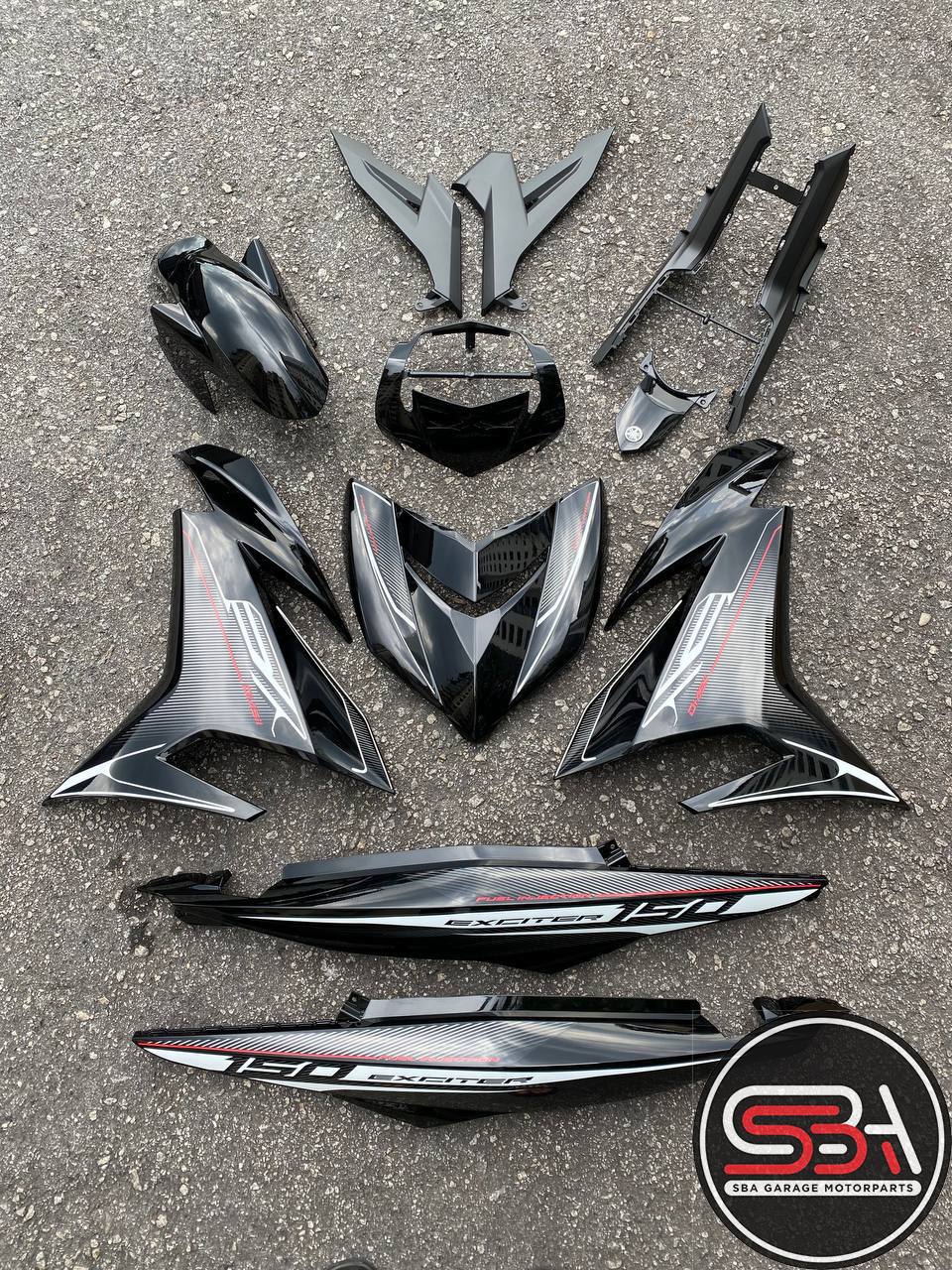 COVERSET BODYSET YAMAHA Y15 Y15zr V1 V2 EXCITER RC BLACK HITAM KUNING MERAH ORIGINAL HONG LEONG YAMAHA HLY / VELOZI