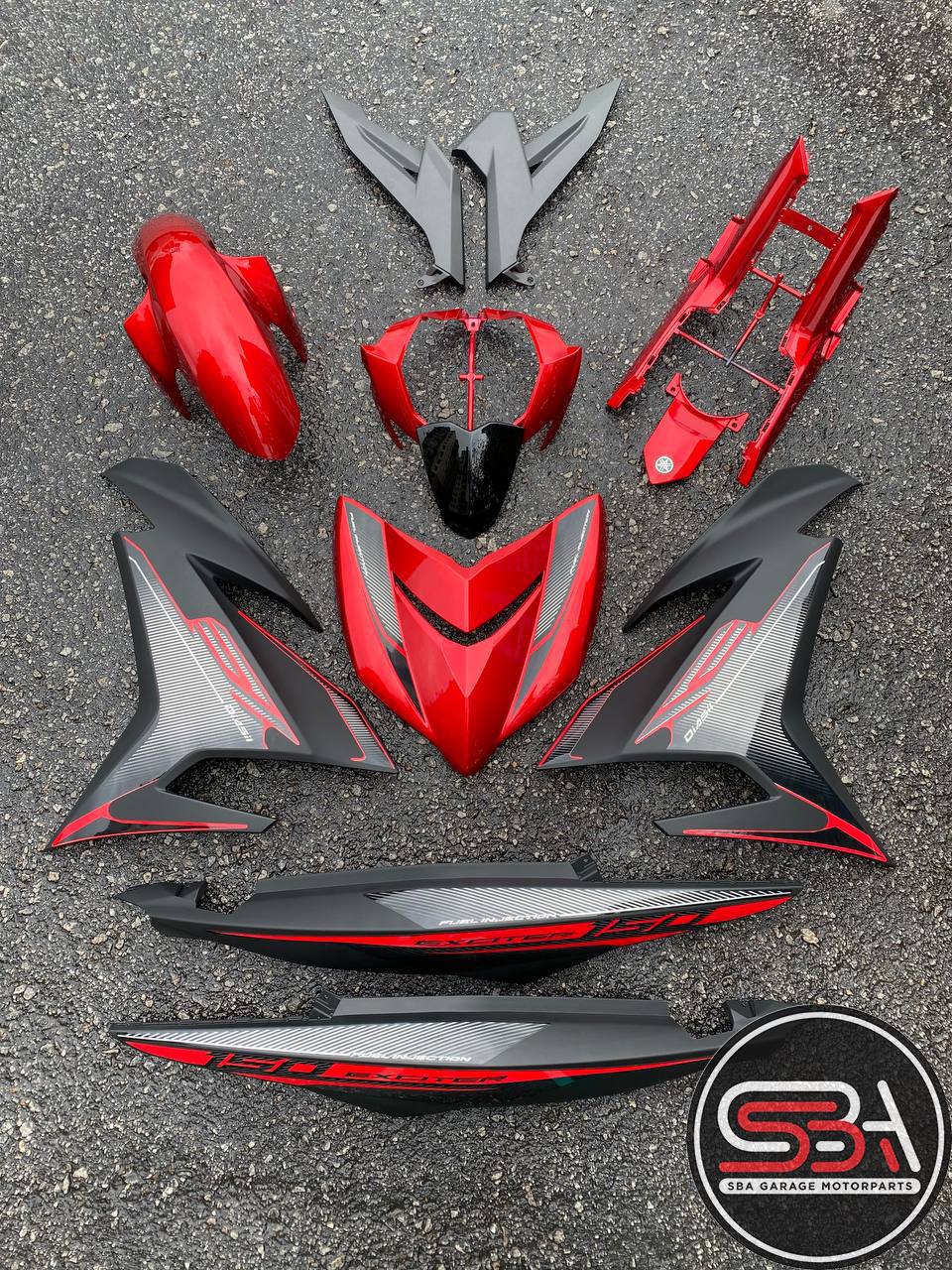 COVERSET BODYSET YAMAHA Y15 Y15zr V1 V2 EXCITER RC BLACK HITAM KUNING MERAH ORIGINAL HONG LEONG YAMAHA HLY / VELOZI