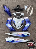 COVERSET BODYSET YAMAHA LC135 V1 BIRU API ORIGINAL 100% HONG LEONG YAMAHA HLY STRIPE SIAP TAMPAL