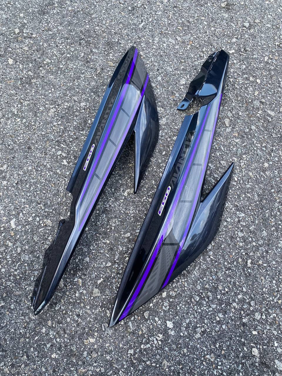 COVERSET BODYSET EGO AVANTIZ YAMAHA STICKER SIAP TANAM PURPLE 003 DOCTOR FULLSET