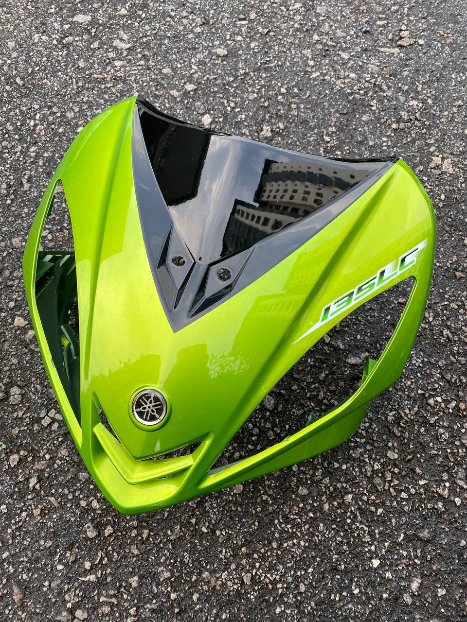 COVERSET BODYSET YAMAHA LC LC135 V1 HIJAU ORIGINAL 100% HONG LEONG YAMAHA HLY STRIPE SIAP TAMPAL  VELOZI