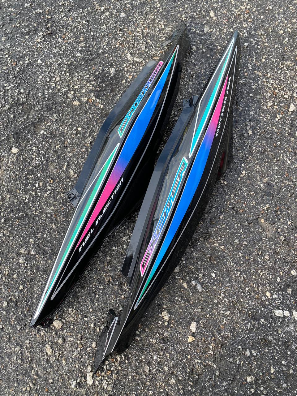 COVERSET Y15 V1 V2 EXCITER ANNIVERSARY BLACK 20TH PREMIUM BODYSET Y15ZR ORIGINAL VELOZI SIAP TAMPAL