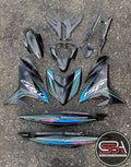 COVERSET Y15 V1 V2 EXCITER ANNIVERSARY BLACK 20TH PREMIUM BODYSET Y15ZR ORIGINAL VELOZI SIAP TAMPAL
