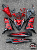 COVERSET YAMAHA ORIGINAL SIAP TAMPAL LC135 V6 V7 MERAH RED HLY ORIGINAL HONG LEONG 100% HLY / VELOZI EDITION