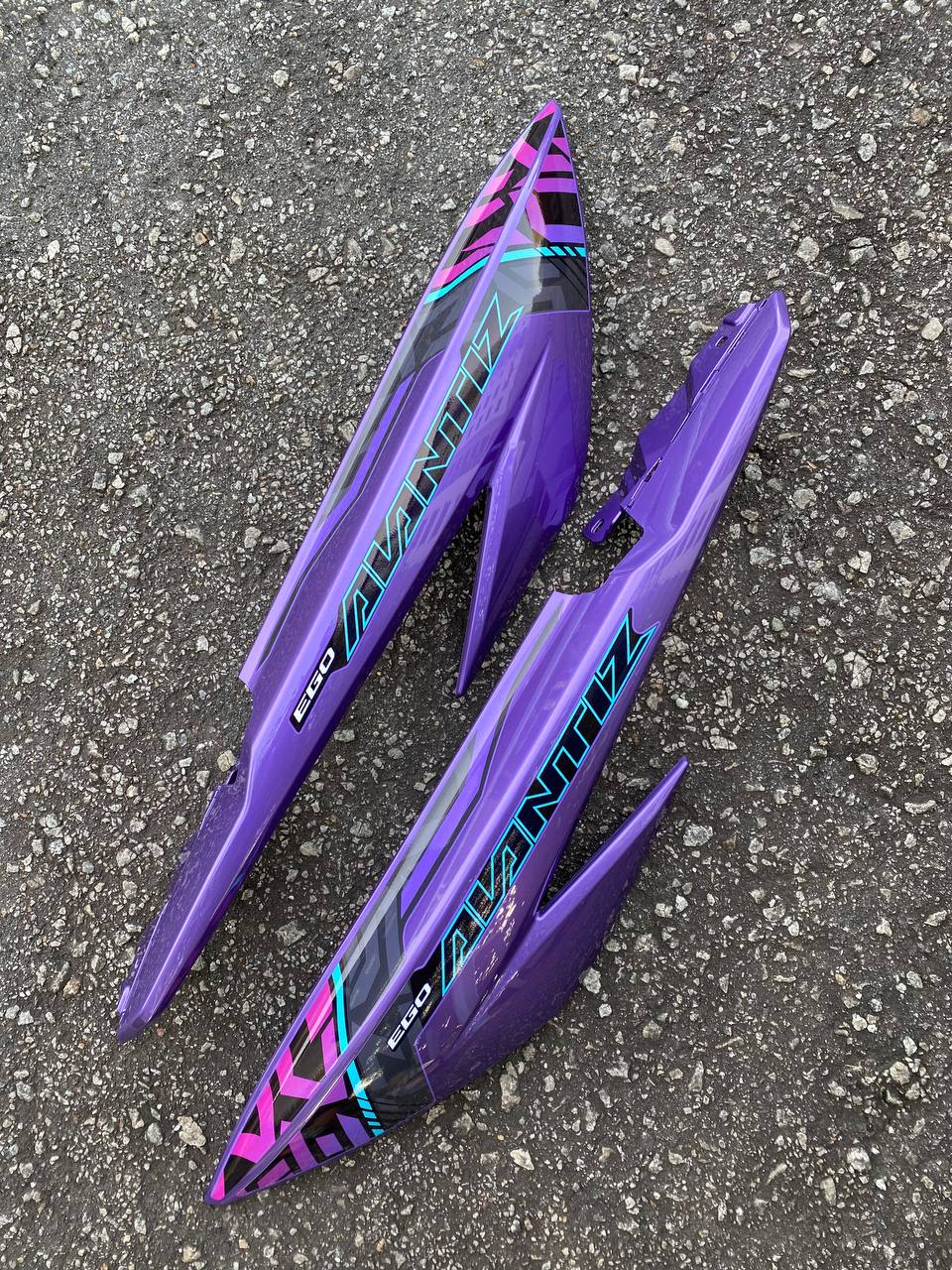COVERSET BODYSET EGO AVANTIZ YAMAHA STICKER SIAP TAMPAL BPM1 PURPLE MM-02 SUPRIMO VELOZI ST-01