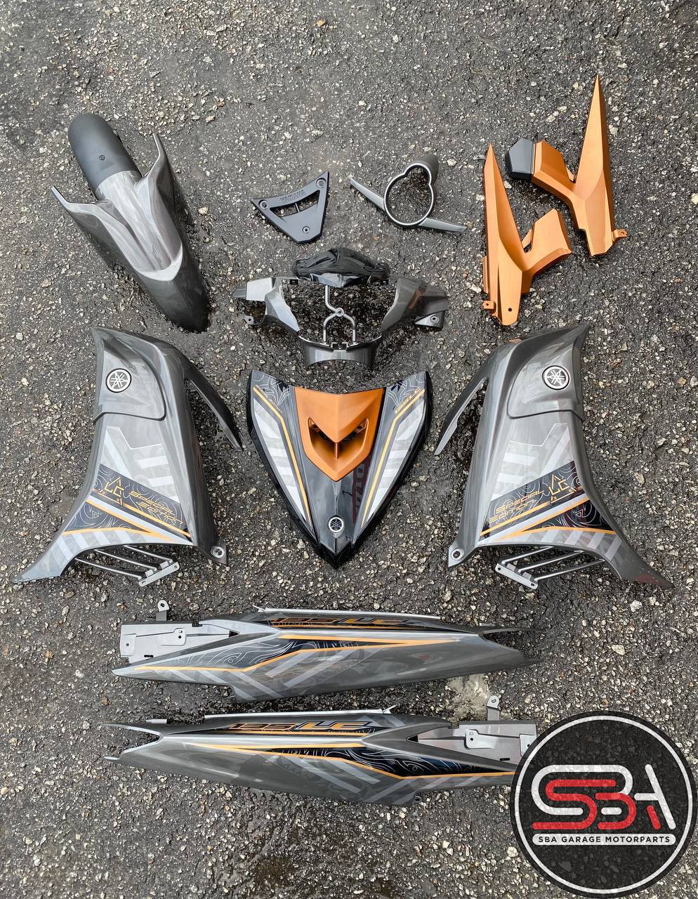 COVERSET YAMAHA ORIGINAL SIAP TAMPAL / TANAM LC135 LC V6 V7 STEALTH GOLD GREY MNM3 HONG LEONG 100% HLY VELOZI VDOCTOR