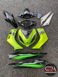 COVERSET BODYSET YAMAHA LC LC135 V1 HIJAU ORIGINAL 100% HONG LEONG YAMAHA HLY STRIPE SIAP TAMPAL  VELOZI