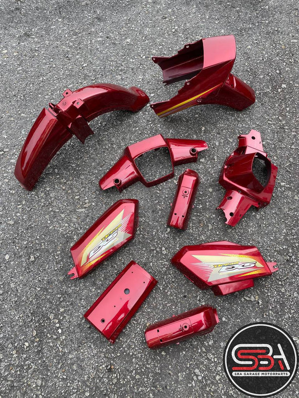 COVERSET BODYSET ORIGINAL BOON SIEW HONDA BSH EX5 DREAM RED COLOUR – SET COMPLETE ORIGINAL 100% HONDA – READY STOCK